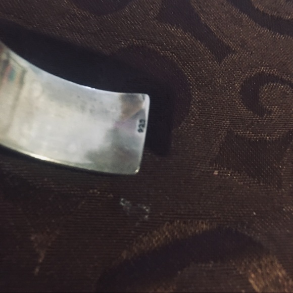 Navajo Sterling Silver & amethyst stone Bracelet - Picture 6 of 8